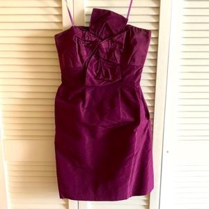 J Crew silk Taffeta bow dress